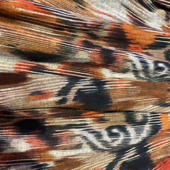 Multicoloured skirt with wide belt. - Picture 3 of 3